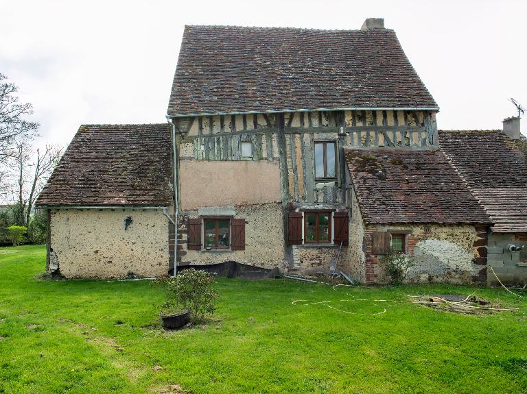 Partie logis, élévation nord. ; Ferme à la Chalopinière.