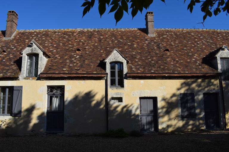 Logis, cellier, logis secondaire, élévation ouest.