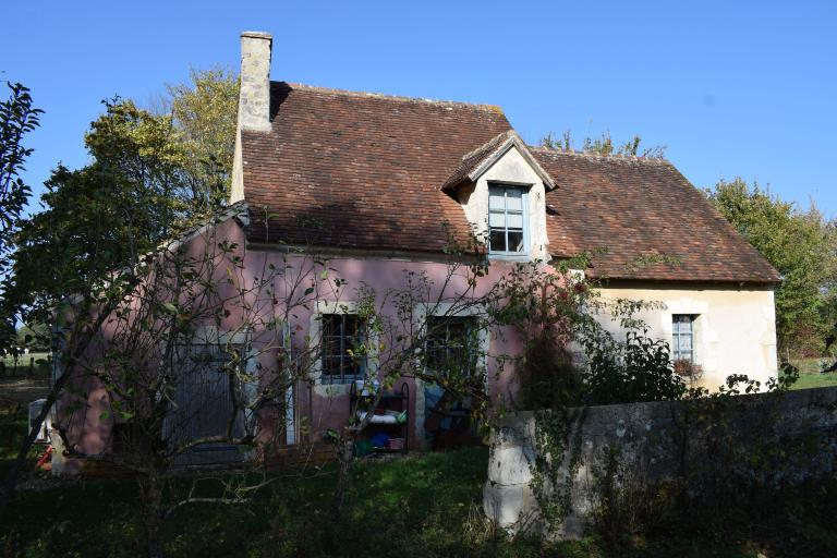 Maison 1, élévation sud. ; Maison de journalier au Petit Châtillon.