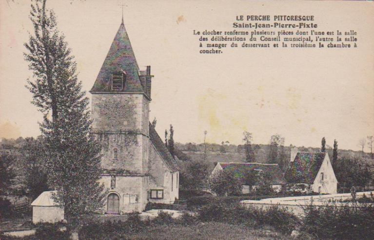 Vue d'ensemble depuis l'ouest. (Carte postale, premier quart 20e siècle).