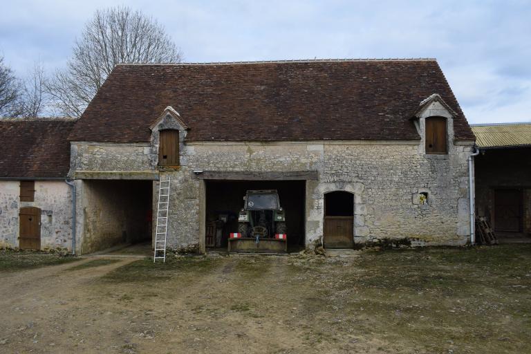 Remise et pressoir, élévation ouest.
