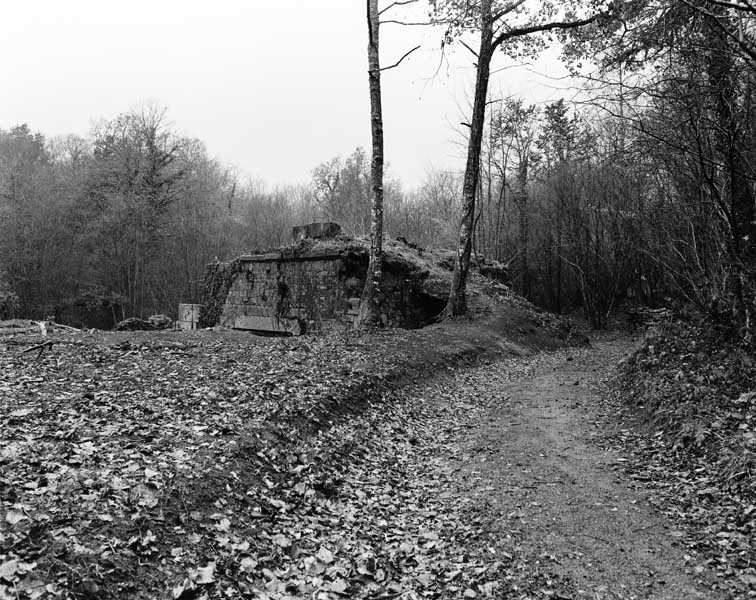 Haut-fourneau, vue du nord-est, avant restauration.