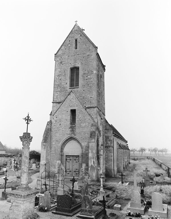L'Eglise. Eglise paroissiale Notre-Dame Saint-Jean. Elévation occidentale. ; Elévation occidentale.