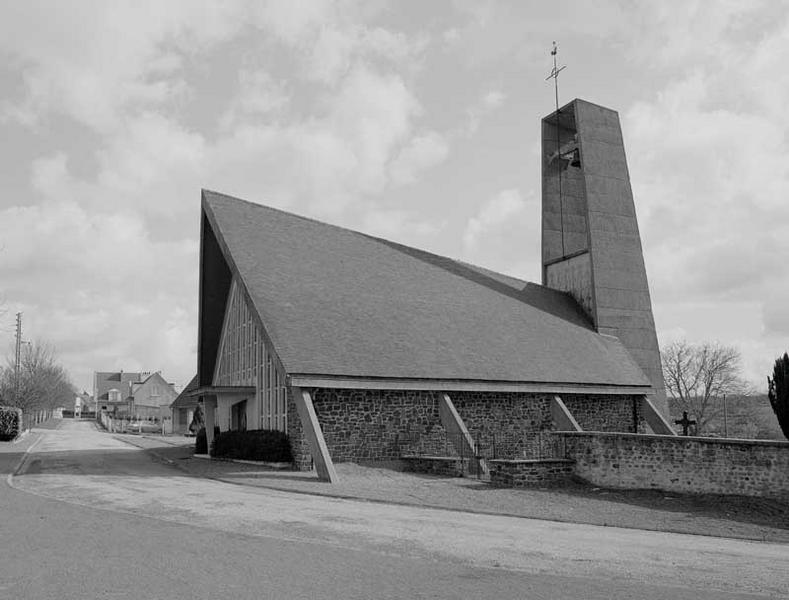 Elévation extérieure sud et ouest.