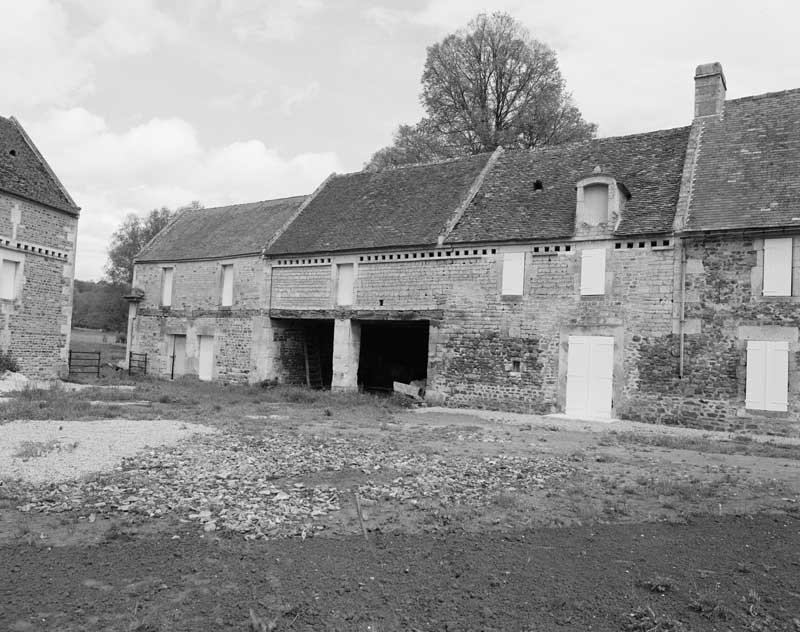 Bâtiment est. Elévation extérieure ouest. Partie nord. Remise.
