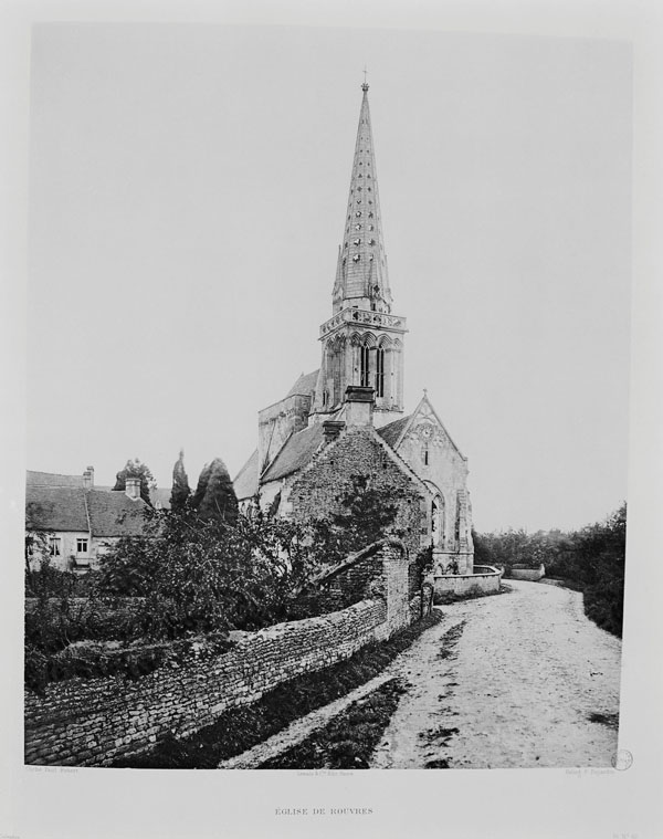 Eglise de Rouvres.- Photographie ancienne, phot. P. Robert, 1897, tiré de La Normandie monumentale, 1897