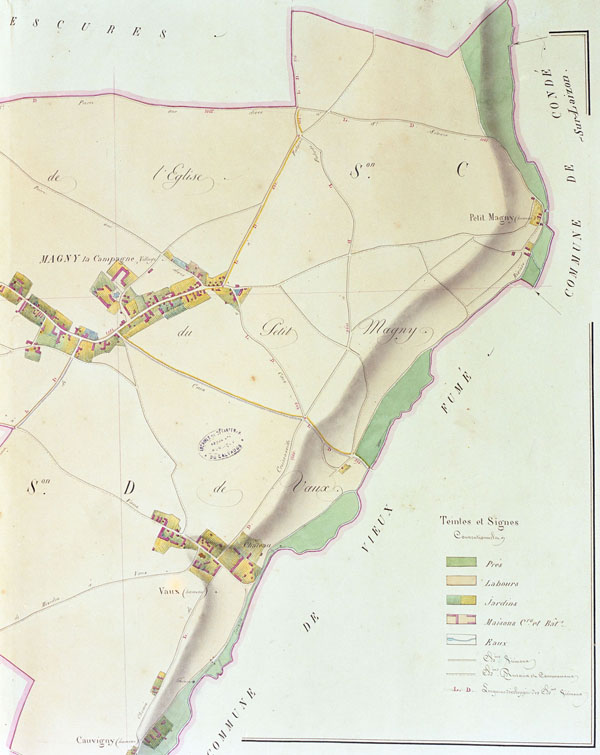Cadastre napoléonien.- Cadastre napoléonien, 1813. (AD Calvados).