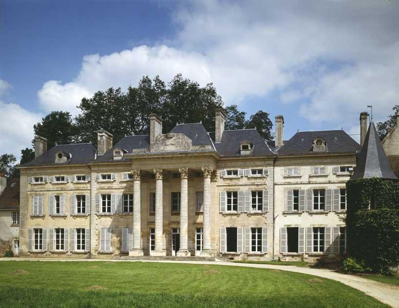 Logis, élévation extérieure ouest sur cour.