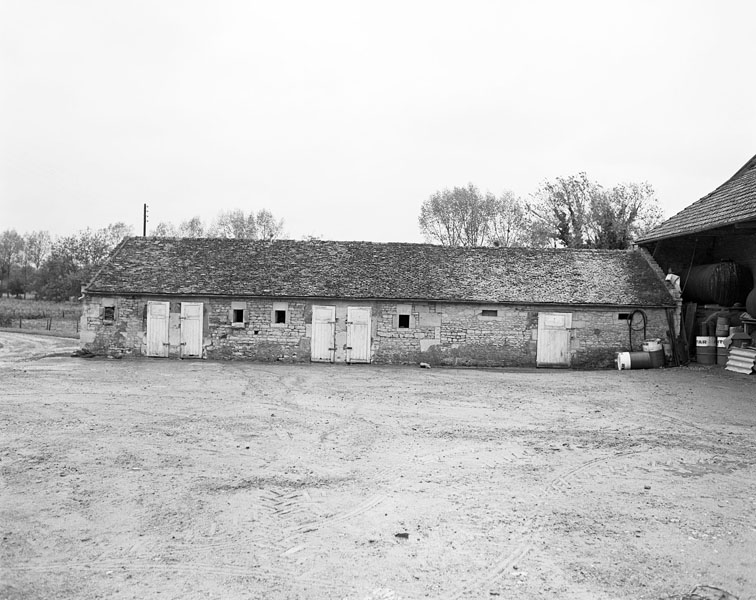 Le Home. Ferme. Porcherie, élévation extérieure nord sur cour. ; Porcherie, élévation extérieure nord sur cour.