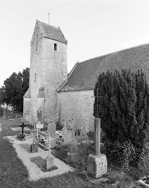 Elévation extérieure nord, tour-clocher.