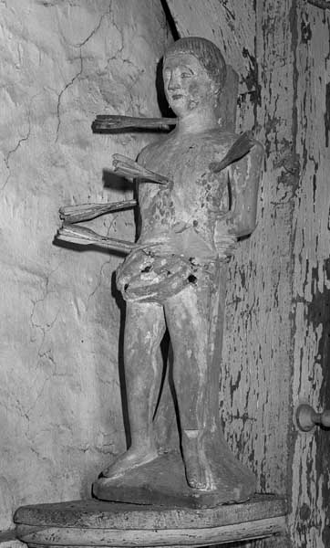 Statue (demi-nature) : saint Sébastien