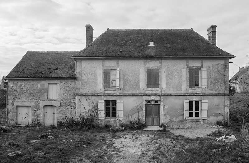 Presbytère : élévation extérieure nord sur cour.