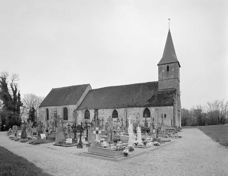 Eglise priorale Saint-Jean-Baptiste. Elévation extérieure nord.