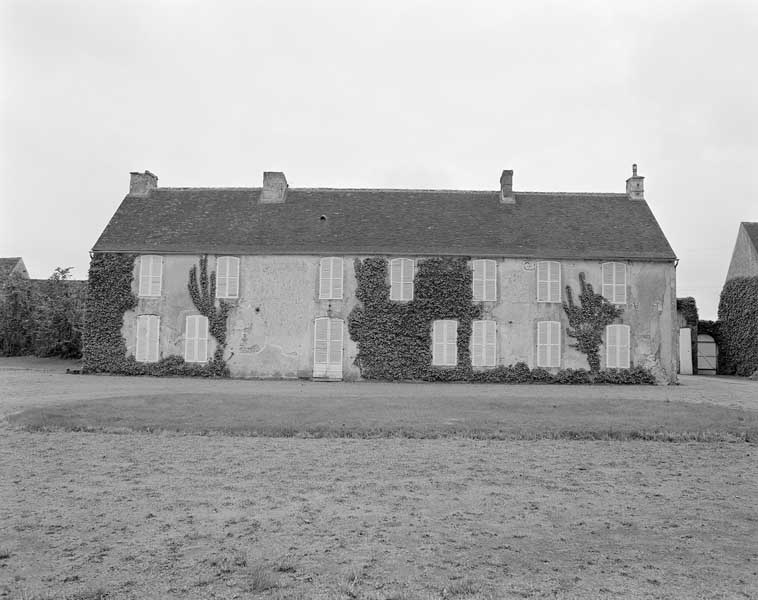 Logis, élévation extérieure ouest sur cour.