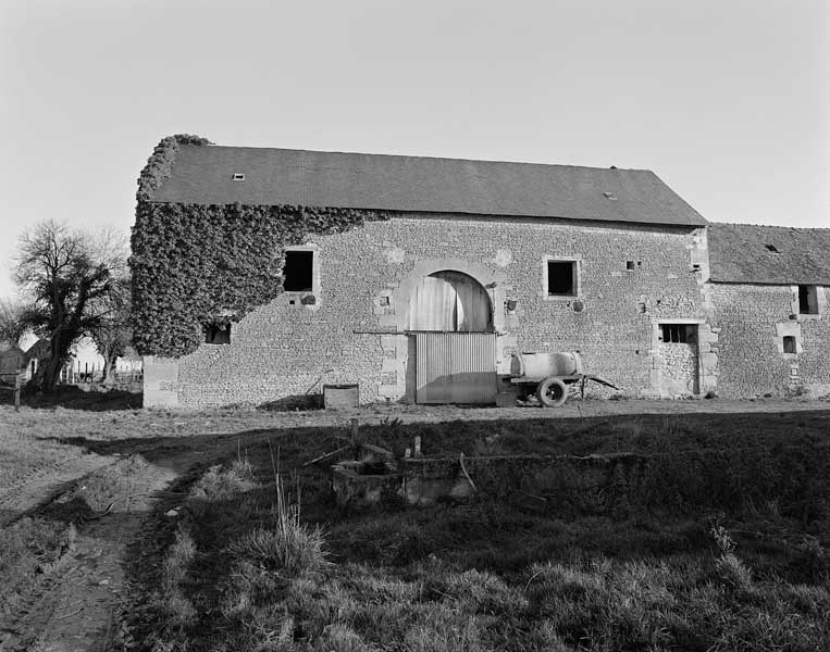 Grange, élévation extérieure sud.