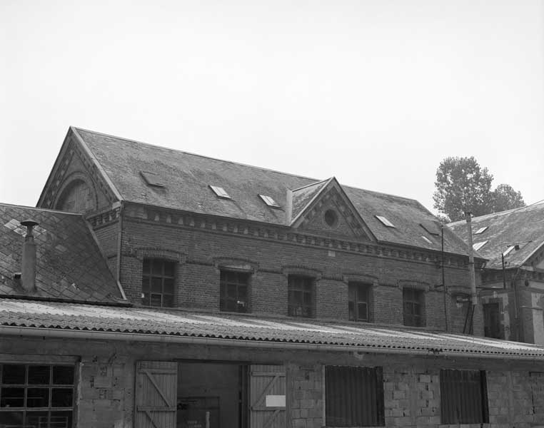 Atelier de la rubanerie. Elévation extérieure nord-est (état en 1982).