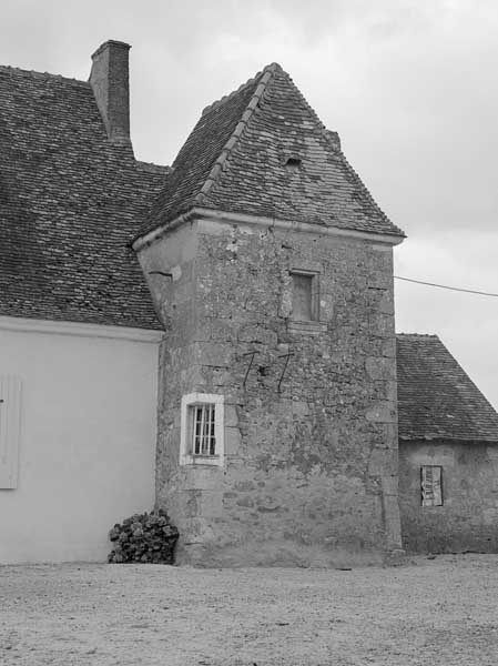 La Gaudrière, ancien manoir, tour d'angle.