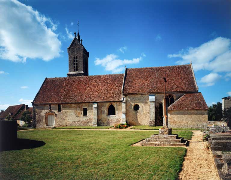 Eglise paroissiale Saint-Germain. Elévation extérieure sud. ; Elévation extérieure sud.