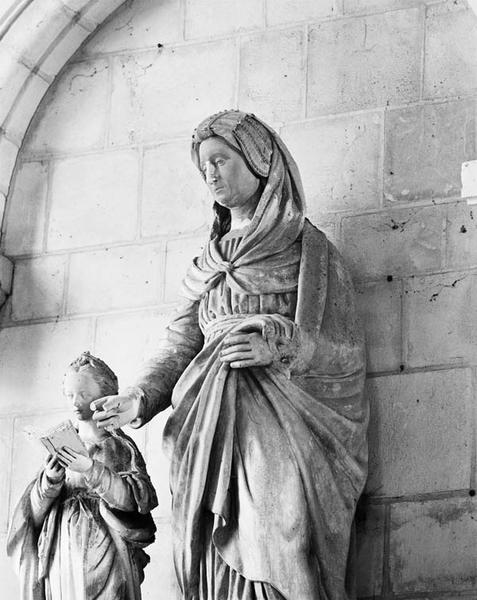 Groupe sculpté (petite nature) : l'Education de la Vierge