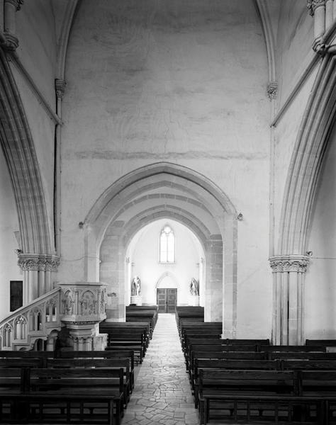 Elévation intérieure, vue depuis le choeur.