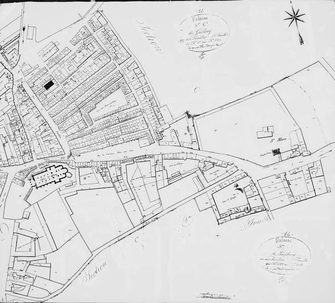 Extrait du plan cadastral.