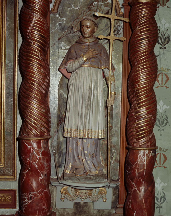 2 statues : saint Charles Borromée, sainte Madeleine