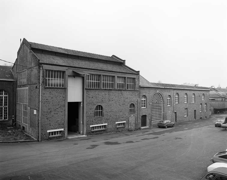 Ateliers de fabrication, élévations extérieures nord.