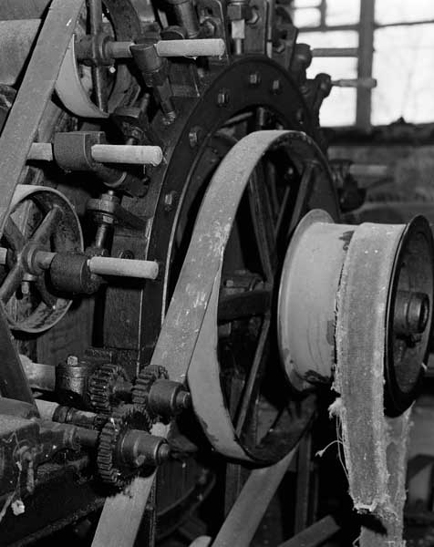 Cardefileuse 1, détail des engrenages.