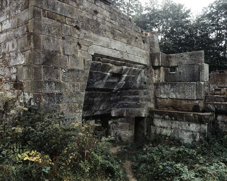 Haut-fourneau, élévation sud-ouest.