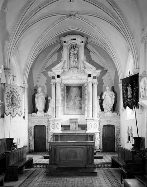 Autel, retable, tabernacle (maître-autel, retable architecturé)