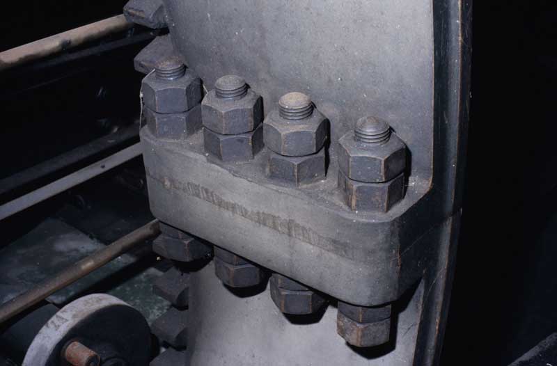 Détail : assemblage du volant d'entraînement.