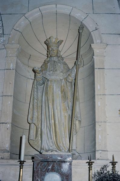 Autel secondaire sud, statue : saint Louis.