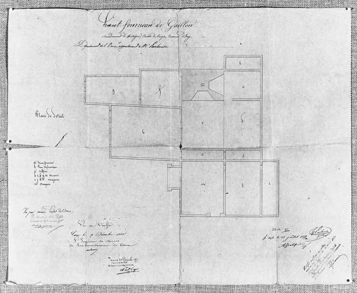 Plan de détail.- Plan, 13 juillet 1855. (AD Orne. S 1139).