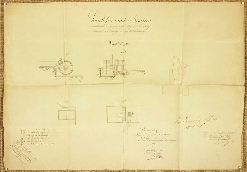 Plan de détail.- Plan, 13 juillet 1855. (AD Orne. S 1139).