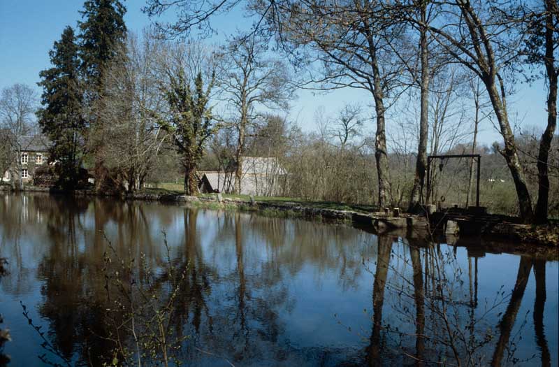 Retenue, vue prise du sud.