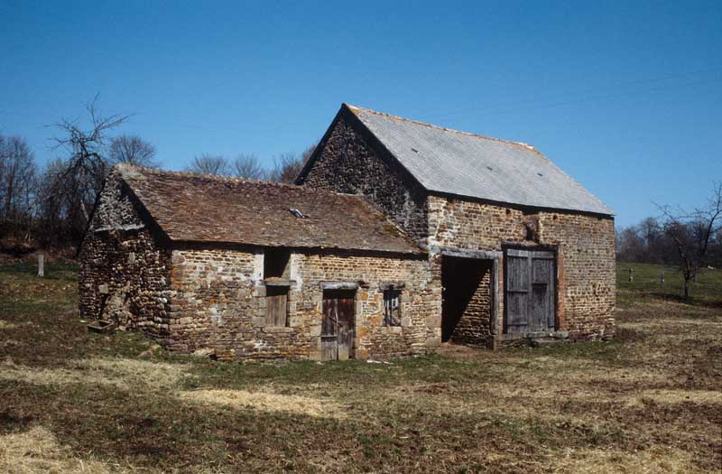 Bâtiment agricole (2), élévations extérieures sud et ouest.
