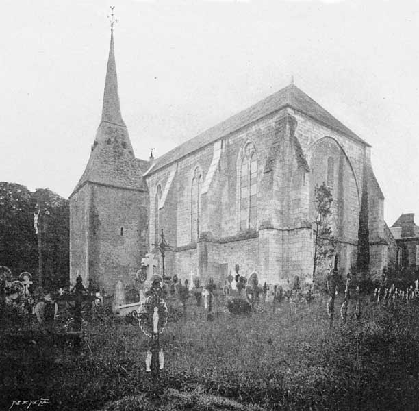 Vue d'ensemble.- Photographie ancienne, Magron (phot.), tirée de : La Normandie monumentale et pittoresque, Orne, 1896.