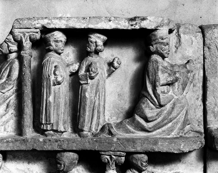 Partie gauche, scène n°4. L'Adoration des Mages.