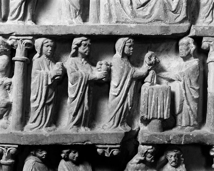 Partie gauche, scène n°6. La Présentation au temple.