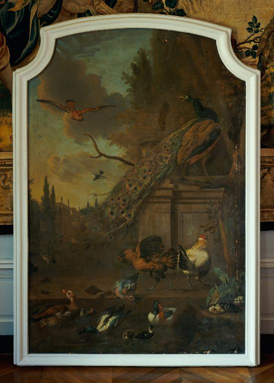Tableau : Oiseaux dans un parc