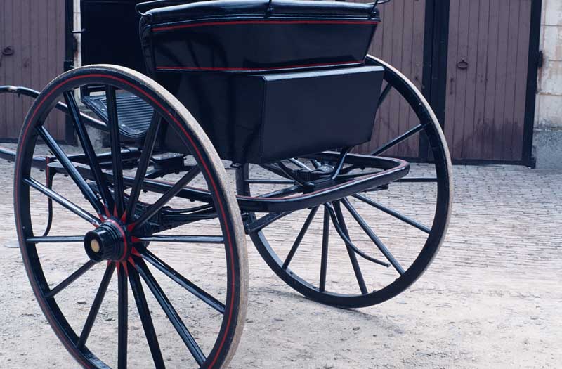 Détail : arrière du tilbury.