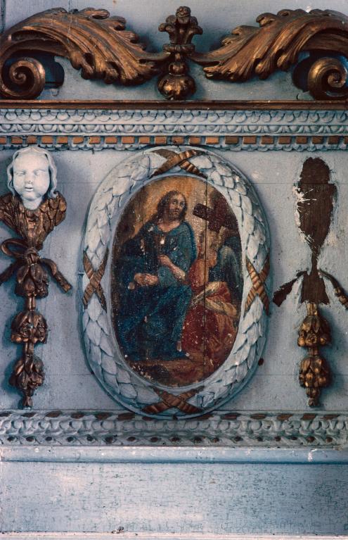 Tabernacle : médaillon de l'aile gauche.