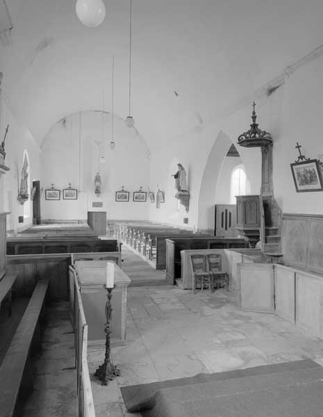 Elévation intérieure du choeur vers la nef.