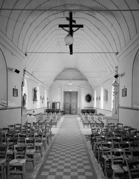 Elévation intérieure du choeur vers la nef.
