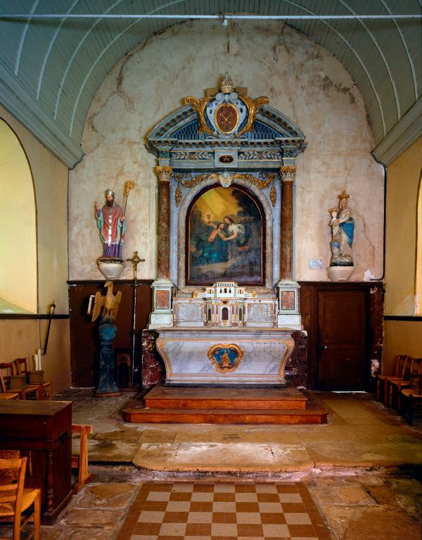 Ensemble du maître-autel : autel, retable, tabernacle, exposition