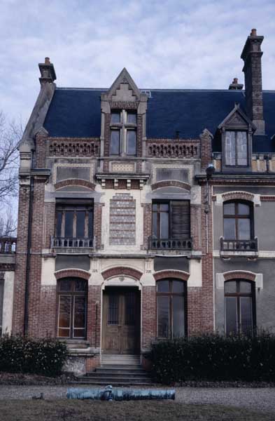 Logement patronal. Elévation extérieure sud, détail.