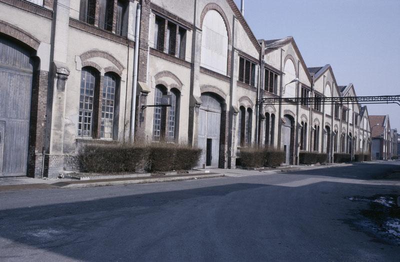 Bâtiment d'étirage (2). Elévations extérieures sud.