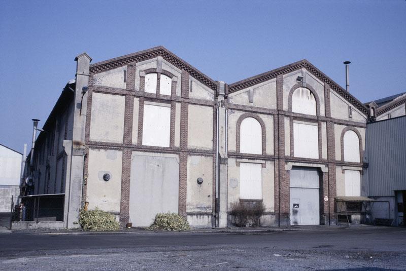 Bâtiment de laminage (1). Elévation extérieure sud.