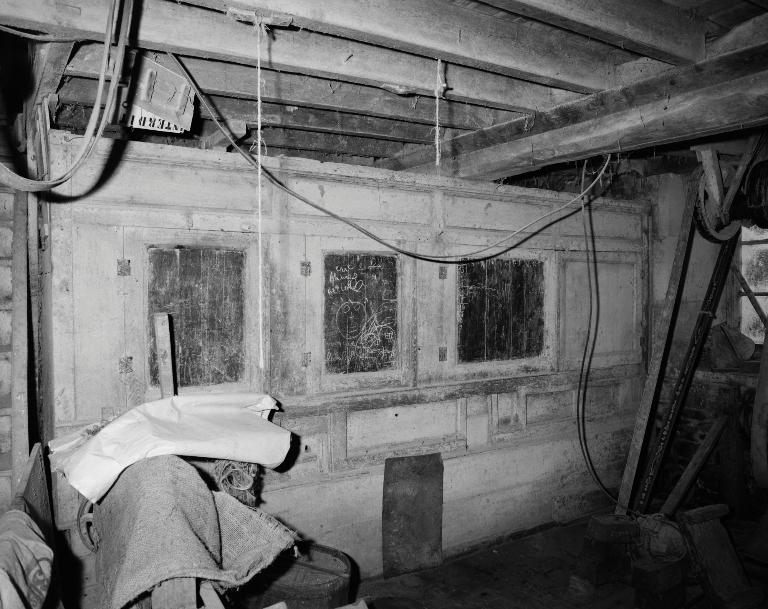 Intérieur de l'atelier de fabrication, rez-de-chaussée, bluterie.