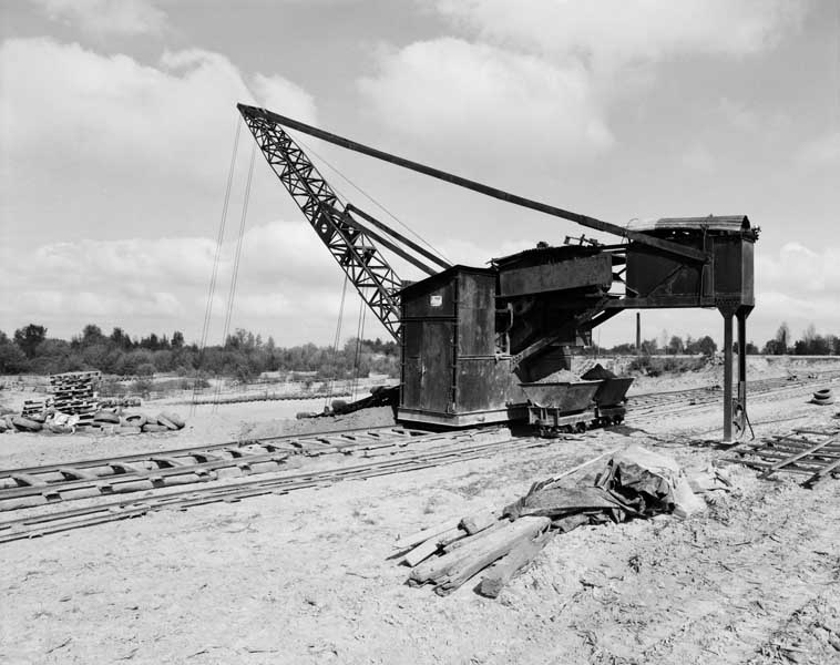 Excavateur. Vue latérale.